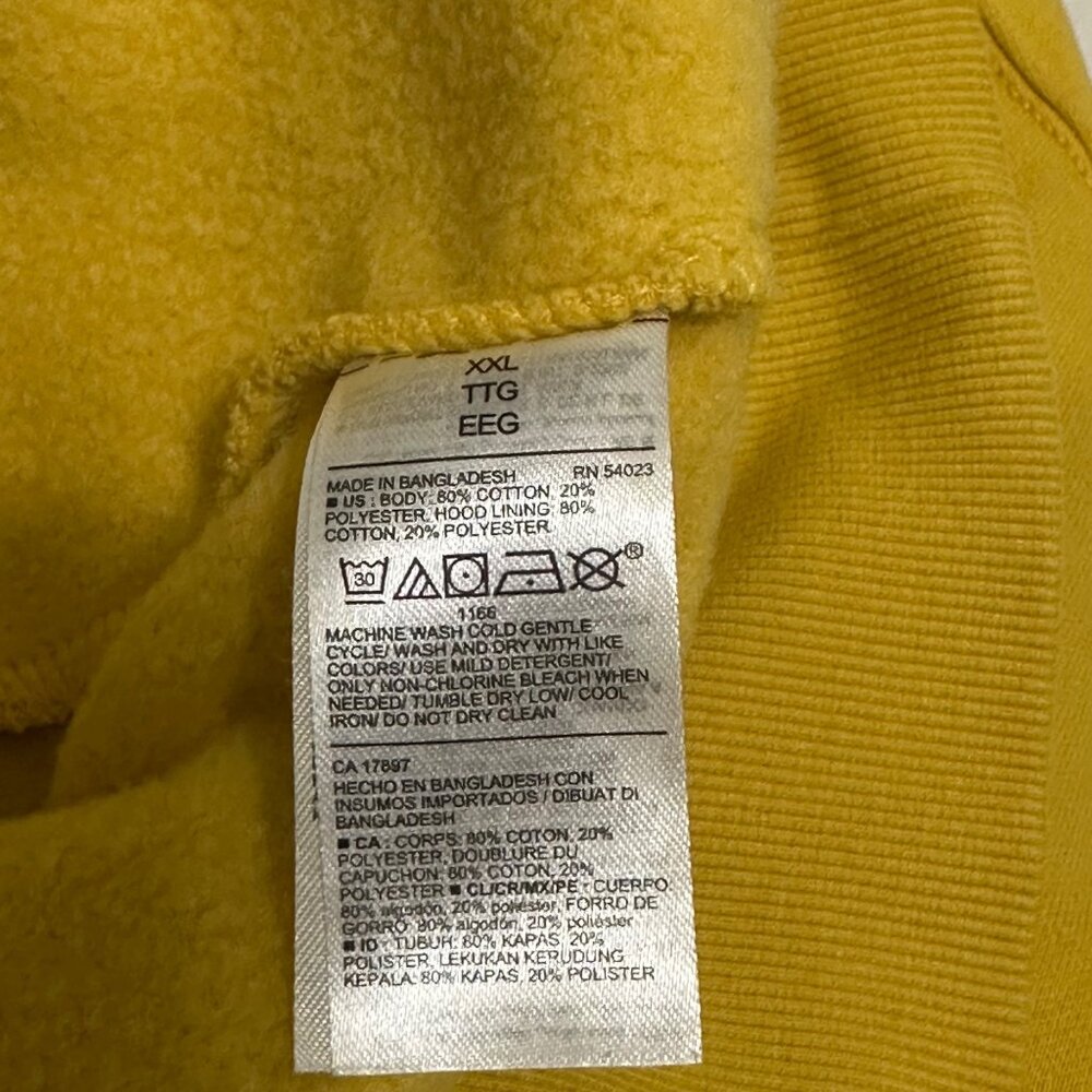 Old Navy XXL Carol Corn Yellow Hoodie Sweatshirt Dopamine Dressing Preppy - Picture 5 of 8